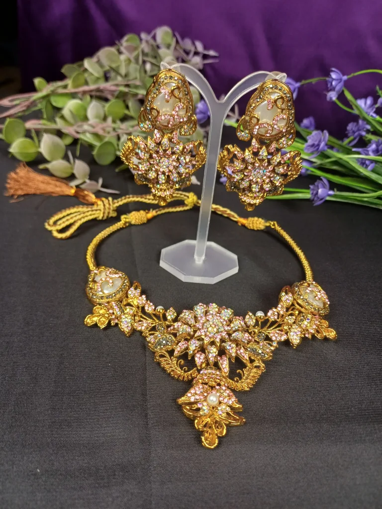 The Crystal Jasmine Set with Earrings