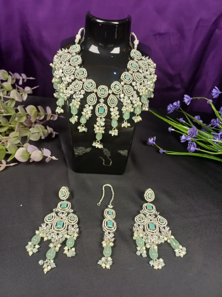 Sitara Mint Collar Bridal set