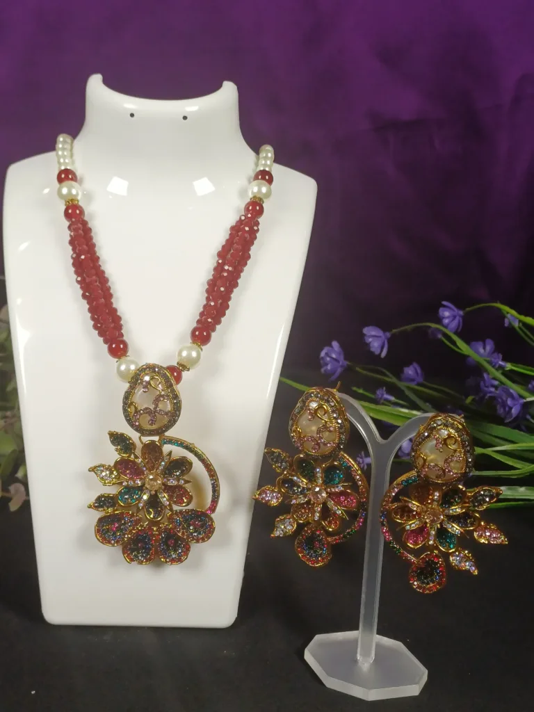 Imperial Baroque Locket with Earrings