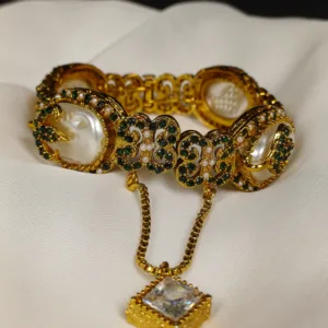 Designer Cut Turkish Precious Mother Pearl Kara