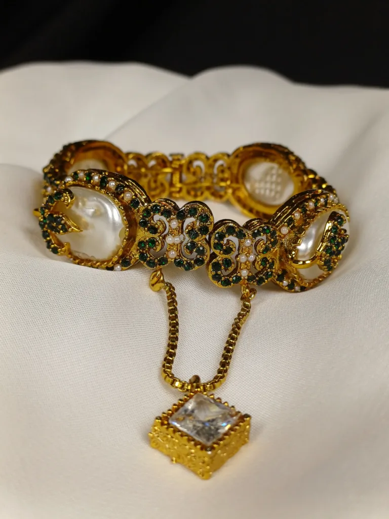 Designer Cut Turkish Precious Mother Pearl Kara