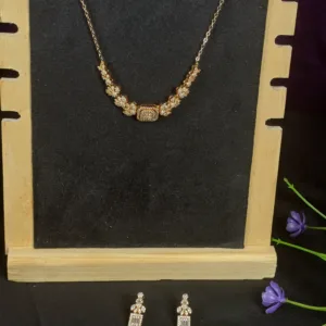 Sunburst Gold Plated Locket Set with Studs