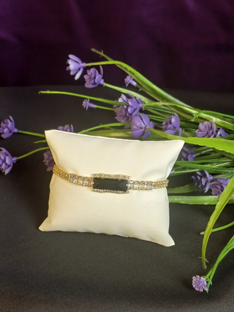 Black Onyx Statement Bracelet