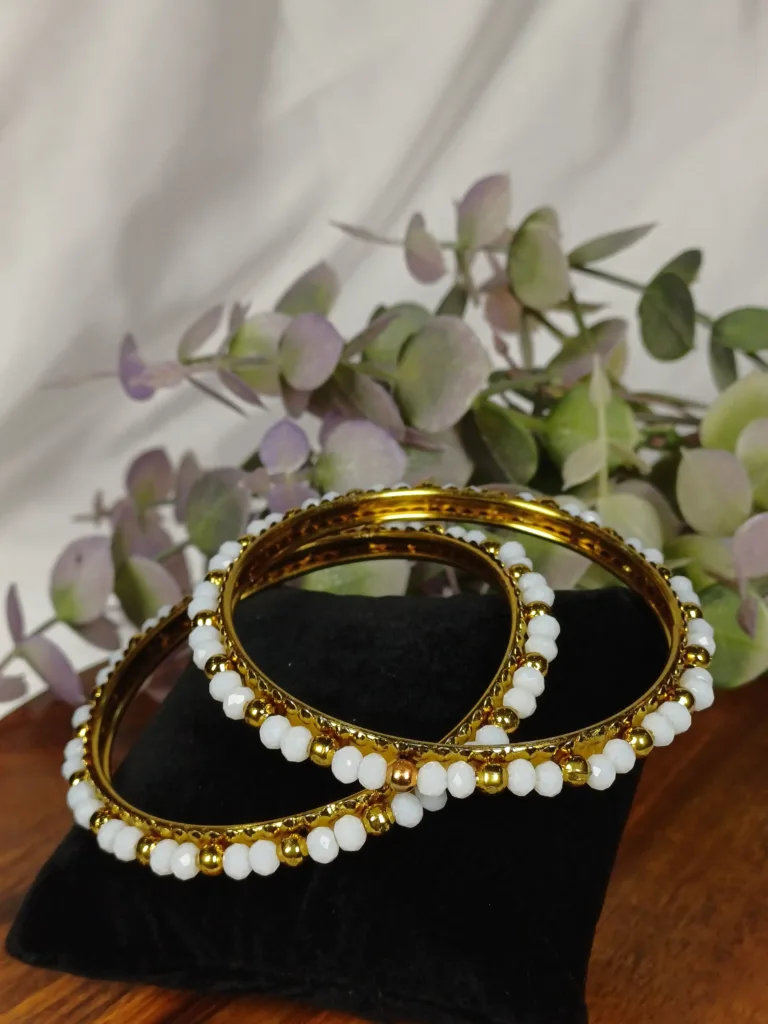 Classic Pearly Kundan Kara Set
