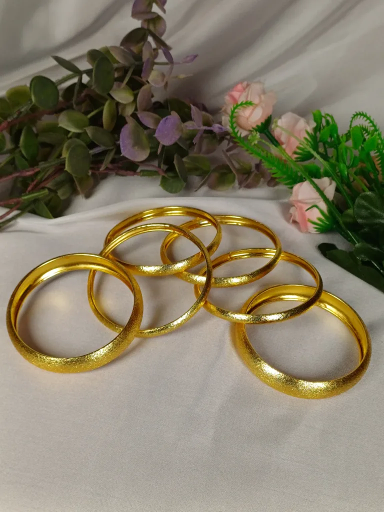 Daily Wear Minimal Matte Gold Kara Set