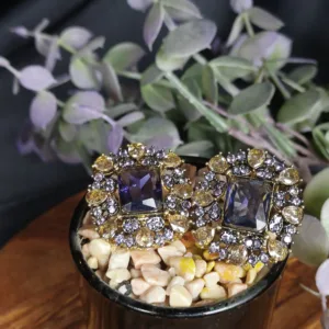 Maharani's Amethyst Blossom Studs