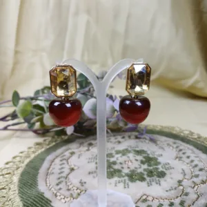 Classic Cherry Drop Earrings