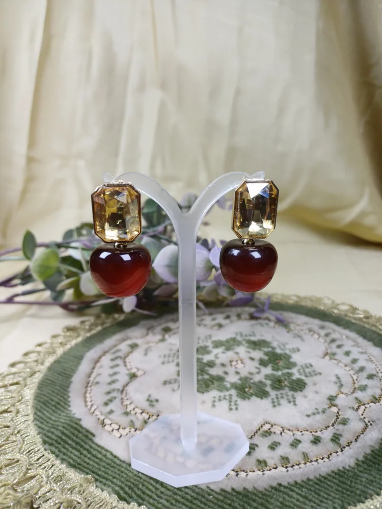 Classic Cherry Drop Earrings