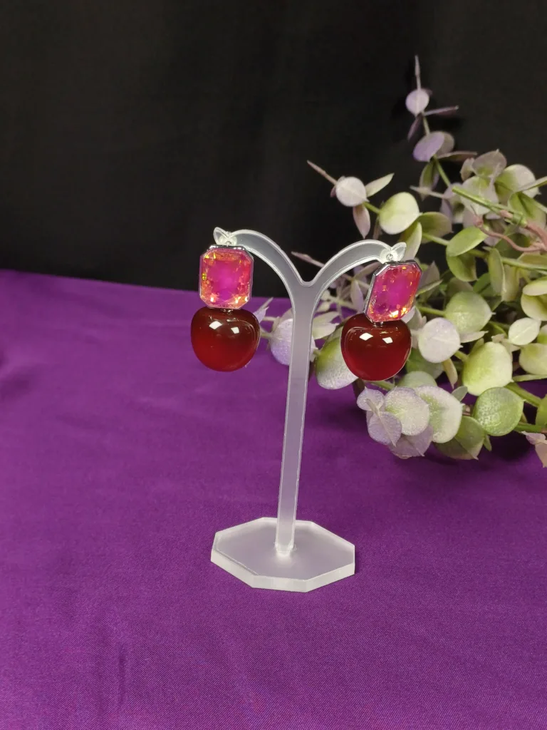 Elegant Cherry Drop Earrings