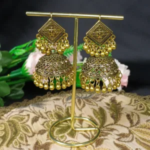 Antique Gold Textured Earrings