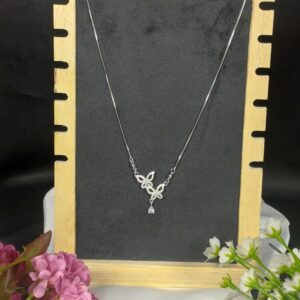 Crystal Butterfly Locket Set