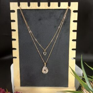 Golden Eternity Circle Pendant