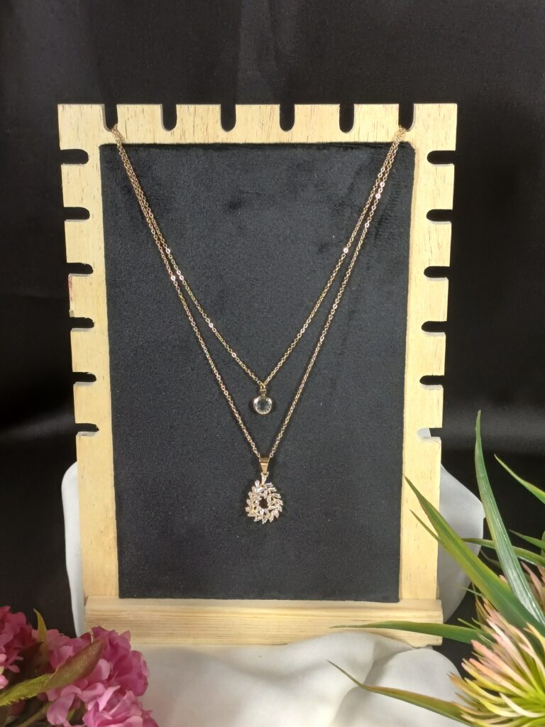 Golden Eternity Circle Pendant