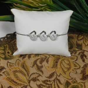 Triple Heart Sparkle Bracelet