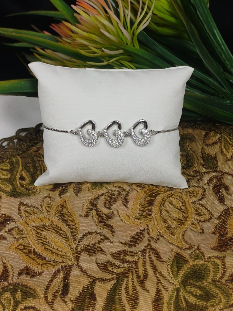 Triple Heart Sparkle Bracelet