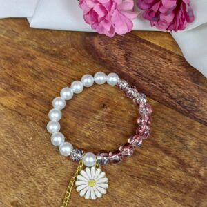 Daisy Pearl Duo Bracelet