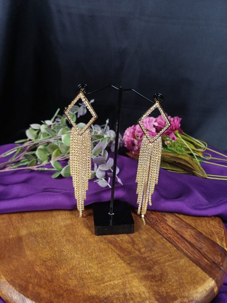 Diamond Fringe Earrings