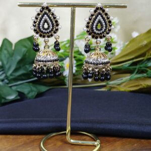 Scarlet Pearl Jhumkas