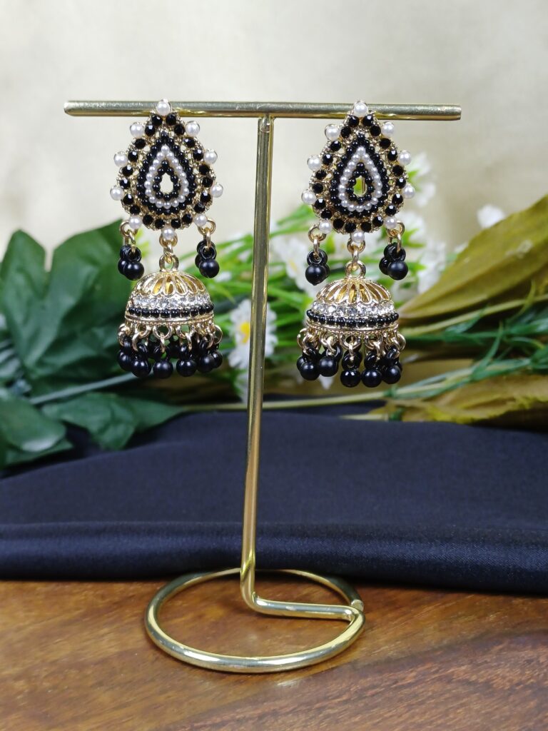 Scarlet Pearl Jhumkas