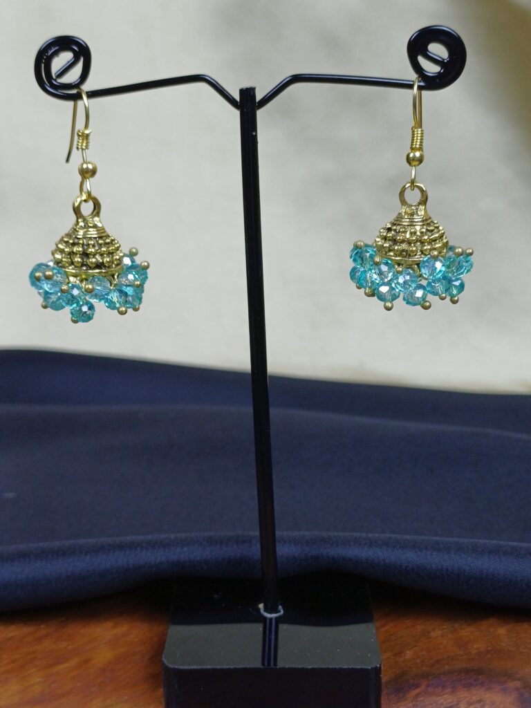 Sapphire Mini Jhumkas