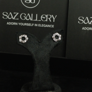 The Sparkling Silver Blossom Stud Earrings