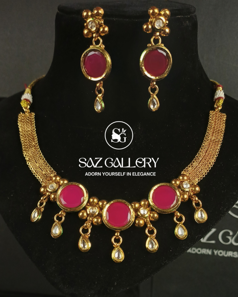 Royal Ruby Accent Traditional Necklace Collection